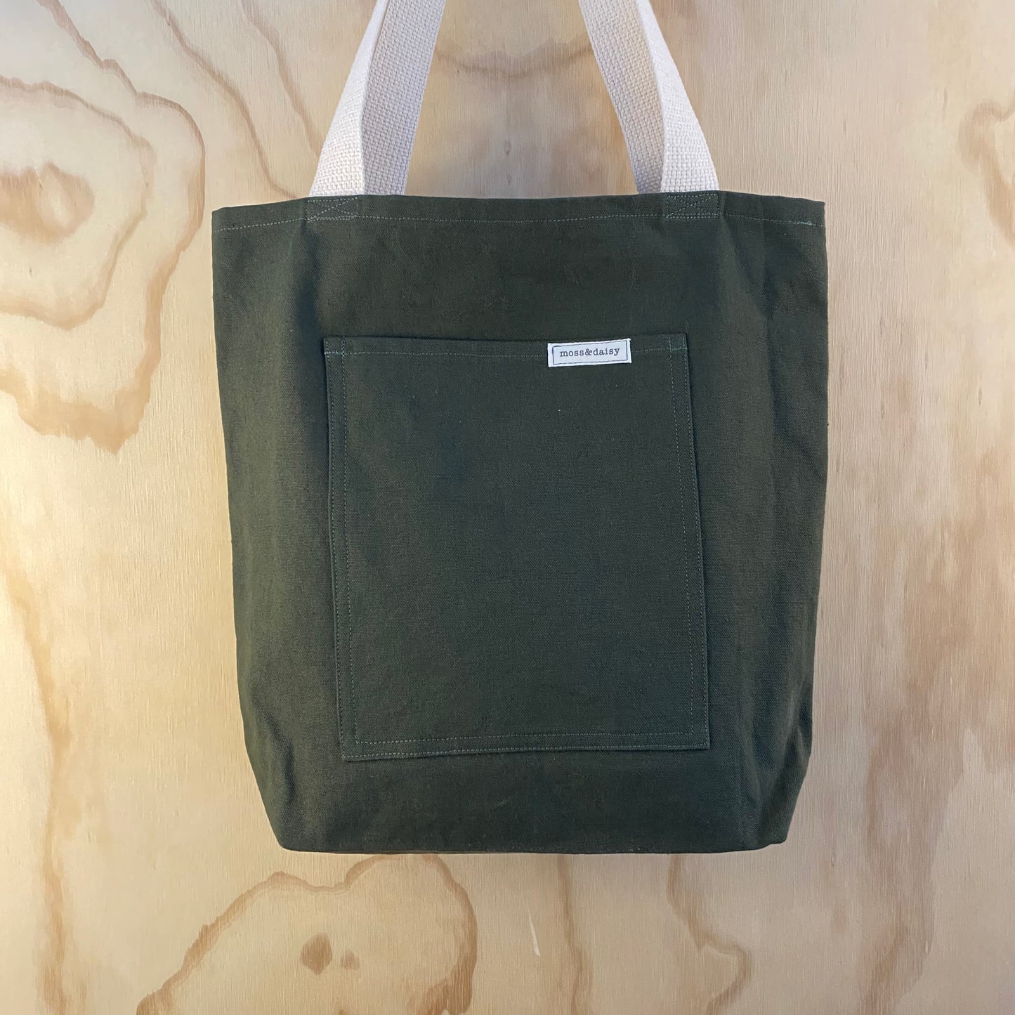classic tote bag with pocket