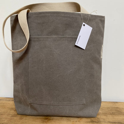 heavy weight classic tote bag with pocket